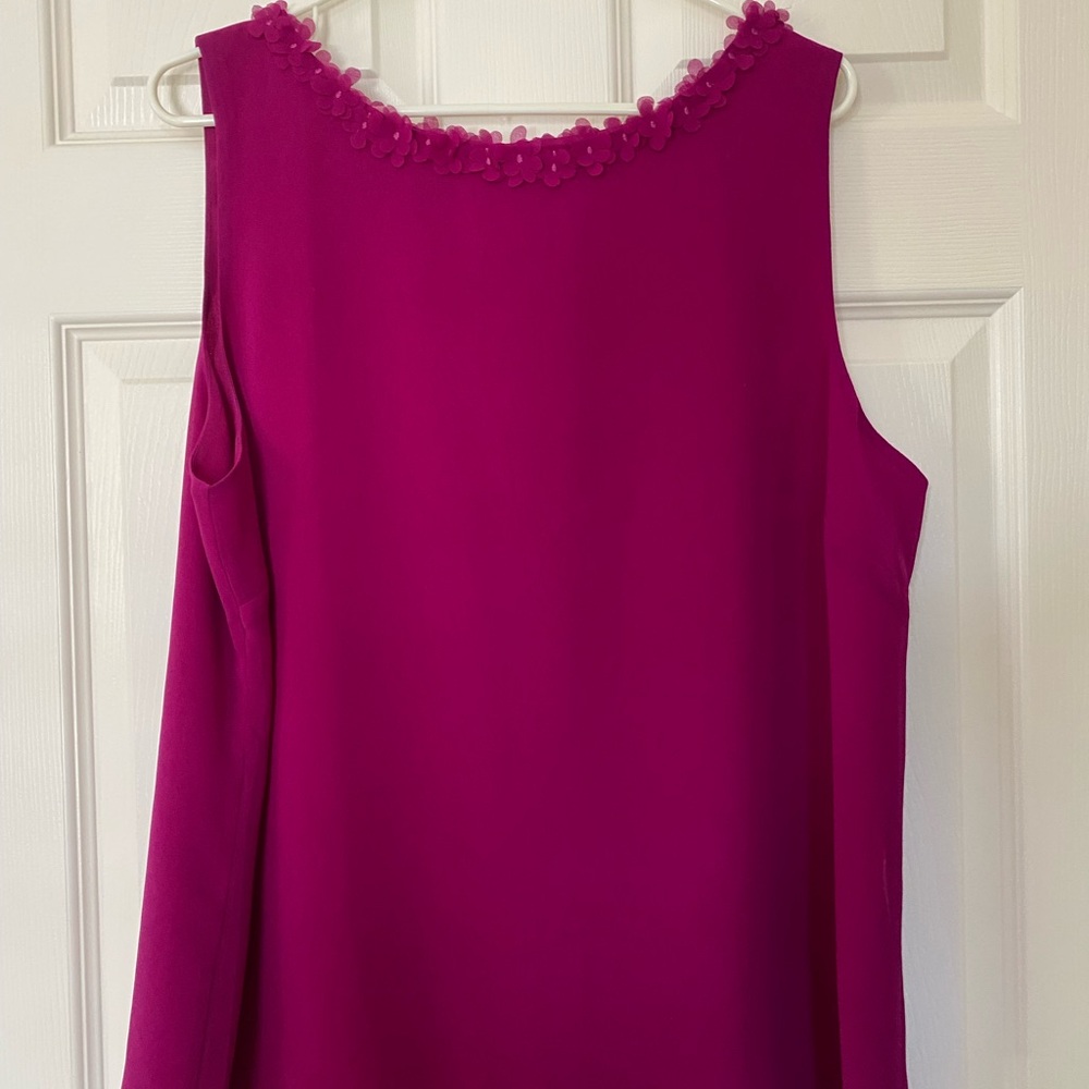 Talbots Elegant Pink Sleeveless Top Size XL
